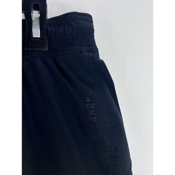 Rhone Shorts Mens Large Black Performance Lined Short Performance Active Stretch - Picture 3 of 12